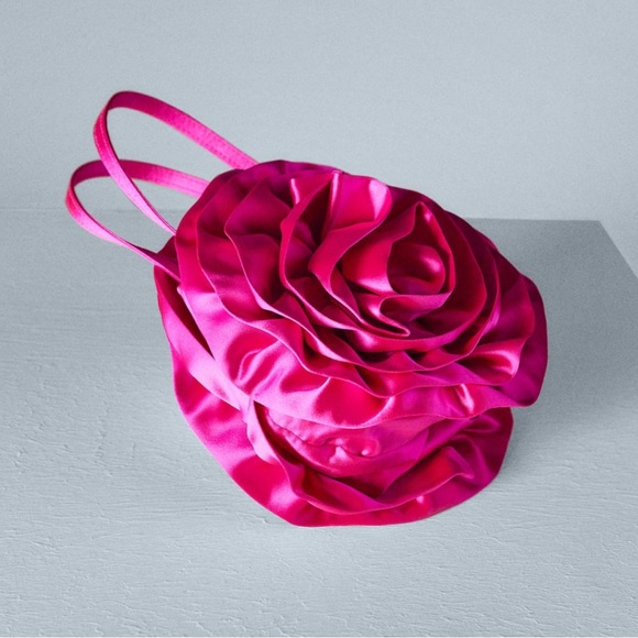 MANGO FUCHSIA FLOWER BAG - Picture 2 of 5